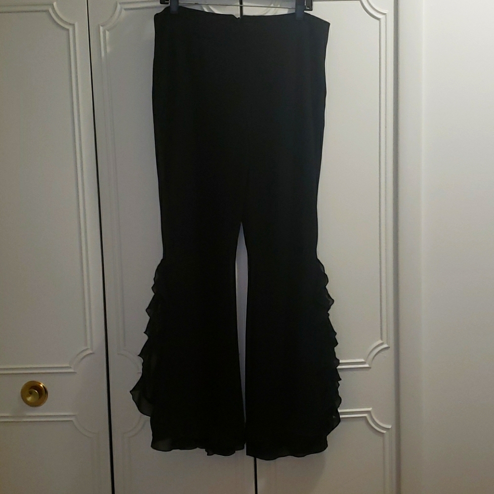 Black evening pants